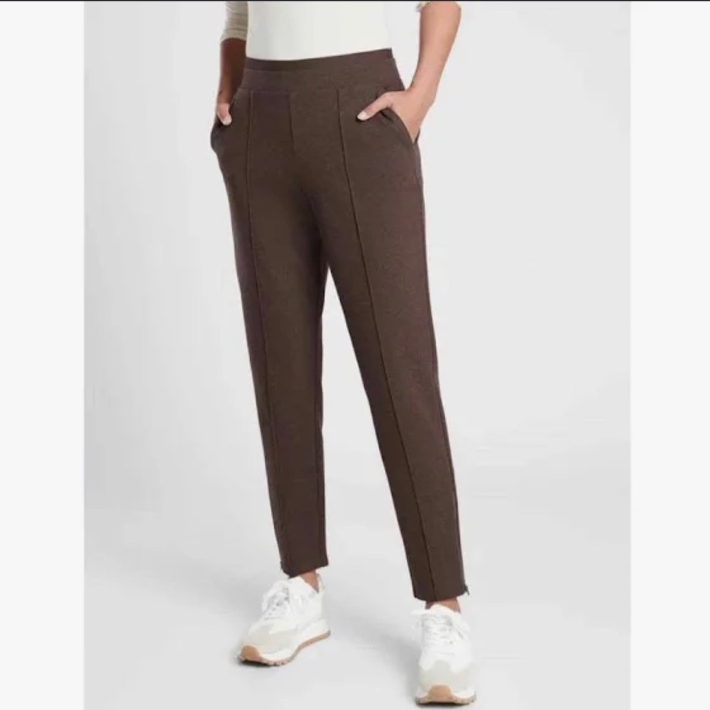 NWT Venice Pintuck Pants in Chocolate Brown